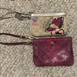 Coach wristlets